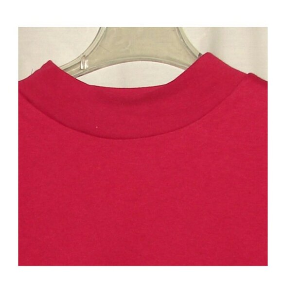Vtg International Sportswear Mock Neck Pullover TOP, Plus Size 3X, Red - Picture 2 of 7